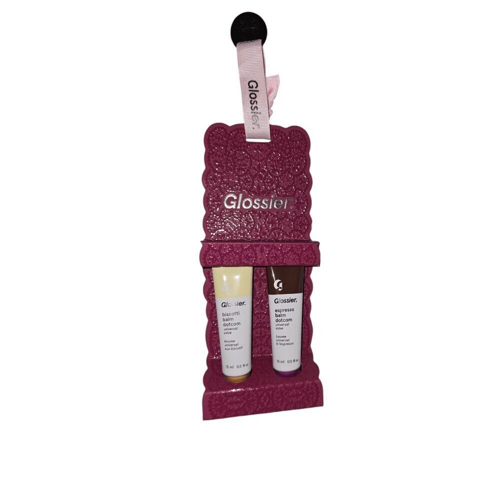 Glossier Limited Edition Balm Dotcom Biscotti & Espresso Duo Set